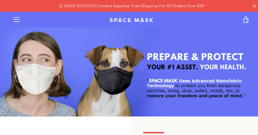 Space Mask Banner