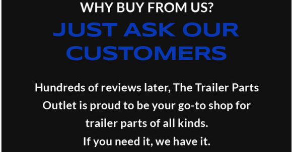 The Trailer Parts - The Trailer Parts Outlet discount codes and coupons. Grab big savings on your order.