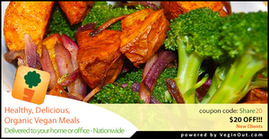 Vegin' Out - Healthy, organic, wholesome & affordable vegan meal delivery service nationwide.