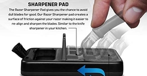 Bladetap - The tap-White is 3-in-1 Shaving Razor Unclogger, Sharpener, & Holder. Buy now and get 10% Cashback
