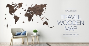 Enjoythewood - Wooden&Leather Accessories. First Wooden World Map Creator. Totally Handmade.