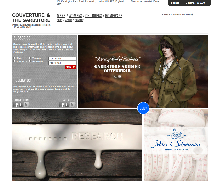 Couverture & The Garbstore Banner