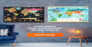 Newverest - Choosing a scratch off map to inspire you to travel more is easy, especially when you visit the Newverest store.