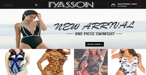 Iyasson - Iyasson Leaves Print One-piece Swimsuit