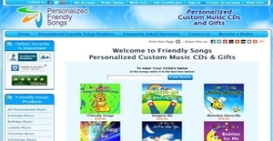 Friendly Songs - Personalized Custom Music CDs & Gifts for Kids!