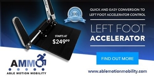  - We offer products that are focussed in the healthcare and disability market. One of our best selling products is our Left Foot Accelerator that is currently sold for retail on our site at $249.00 USD.