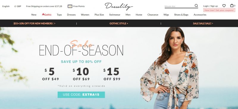 dresslily.com Banner