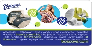 Boscov's - YOUR REWARDS POINTS ADD UP WHEN YOU USE YOUR BOSCOV’S CREDIT CARD.+Boscov’s Military Discount offers UP TO 15% OFF*.+